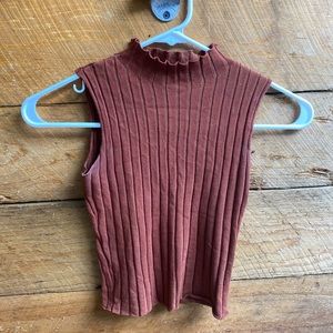 Ribbed Sleeveless Top